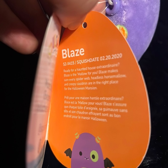 Squishmallows Blaze the Monster 3.5” Clip - Picture 6 of 6